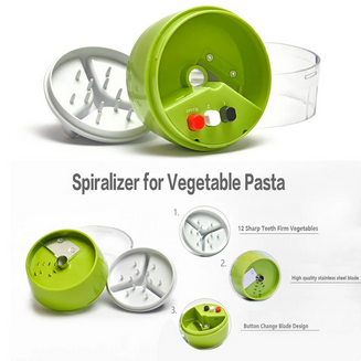 5 In 1 Handheld Spiralizer Vegetable Slicer - Inspire Uplift