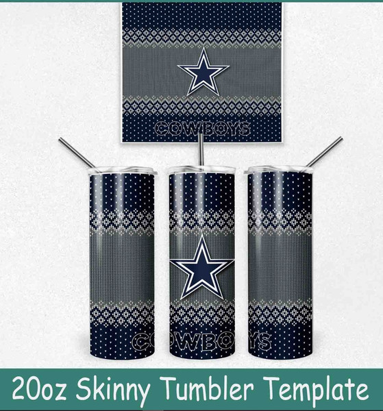 Dallas Cowboys Ugly Sweater Christmas Tumbler Wrap.jpg