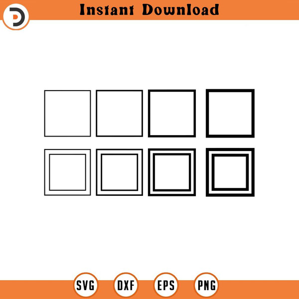 SVG994-square frames different strokes bundle pack, Square Frame SVG, Border SVG, Square Frame Svg Bundle Different Strokes,Outline Border.jpg