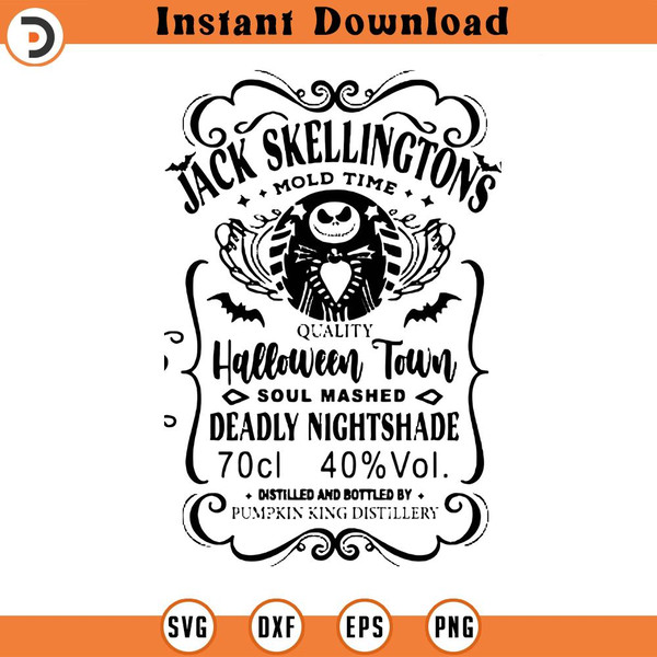 SVG150524192- Jack Skellingtons, Halloween Town Deadly Nightshade, SVG Silhouette, Cricut File.jpg