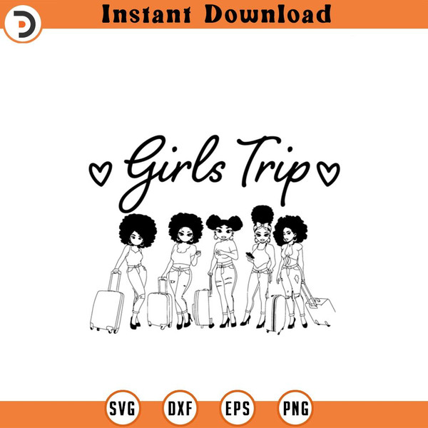 Girls Trip 4 Silhouettefriendship goals friendship svg PNG.jpg