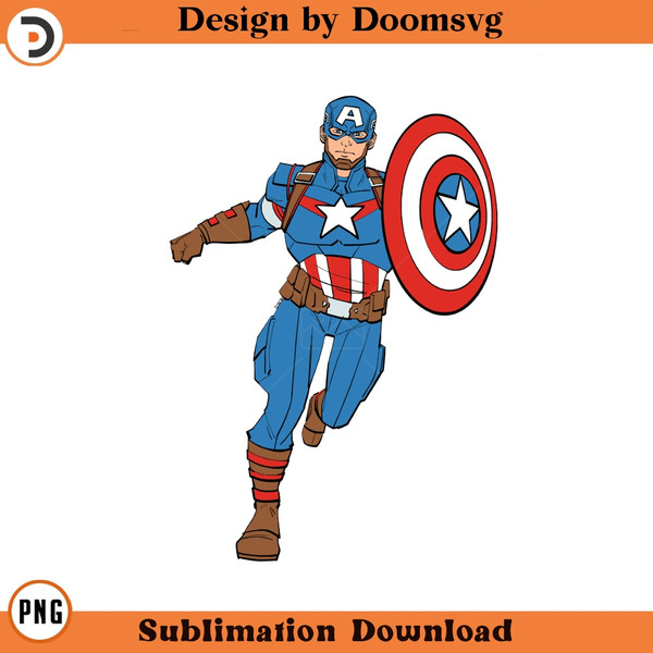 SH667-Captain America Cartoon Clipart Download, PNG Download Cartoon Clipart Download, PNG Download.jpg