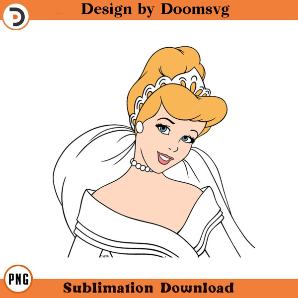 SH851-Cinderella Wedding Cartoon Clipart Download, PNG Download Cartoon Clipart Download, PNG Download.jpg
