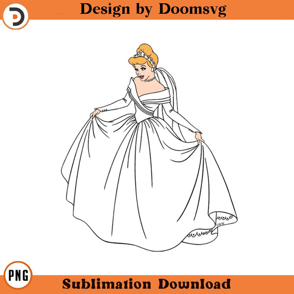 SH852-Cinderella Wedding Cartoon Clipart Download, PNG Download Cartoon Clipart Download, PNG Download.jpg