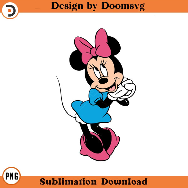 SH1410-Cute Minnie Mouse Cartoon Clipart Download, PNG Download Cartoon Clipart Download, PNG Download.jpg