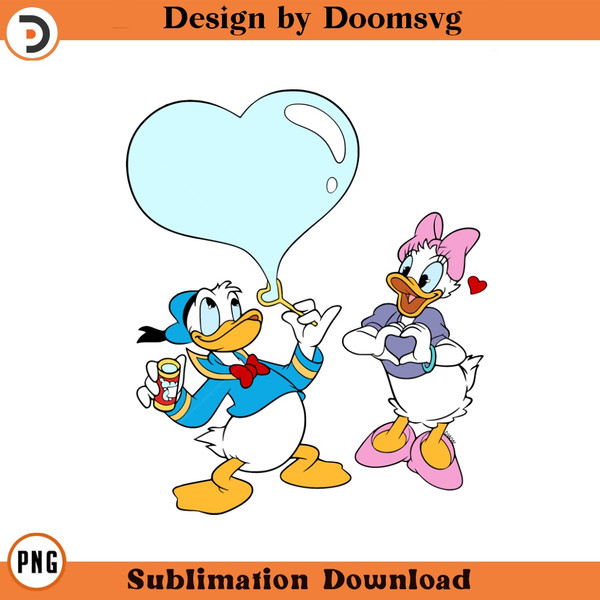 SH1632-Donald Daisy Bubble Cartoon Clipart Download, PNG Download Cartoon Clipart Download, PNG Download.jpg
