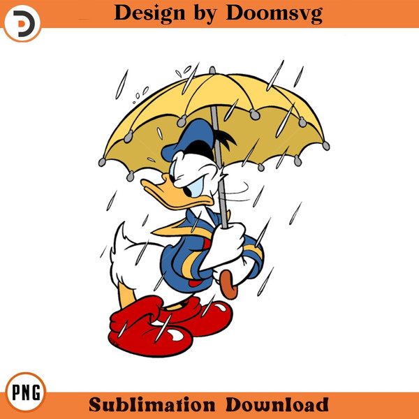 SH1830-Donald Rain Cartoon Clipart Download, PNG Download Cartoon Clipart Download, PNG Download.jpg