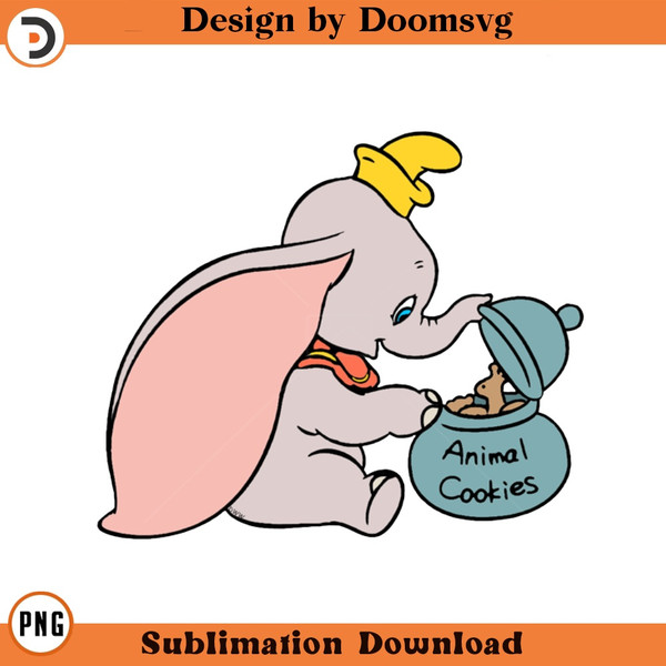 SH1903-Dumbo Cookies Cartoon Clipart Download, PNG Download Cartoon Clipart Download, PNG Download.jpg