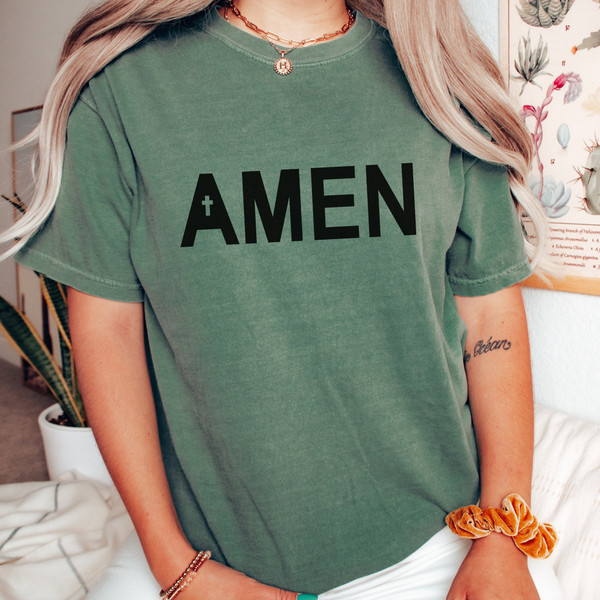 Comfort Colors, Amen Shirt, Christian Shirt, Christian Merch.jpg