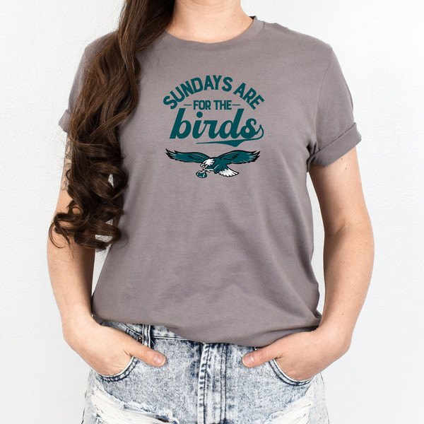 Comfort Colors Eagles Tee, Sundays are for the Birds, Go Birds, Bird Gang, Philadelphia Eagles, Philly Sports, Hurts.jpg