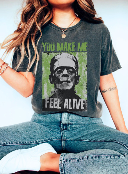 Frankenstein Shirt Comfort Colors Classic Horror Cult Vintage Grunge Horror Movies Tee Spooky Season Halloween Tshirt Halloween Party Gifts.jpg