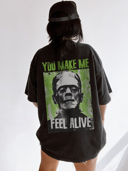 Frankenstein Shirt Comfort Colors Vintage Horror Cult Classic Grunge Horror Movies Tee Spooky Season Halloween Tshirt Halloween Party Gifts.jpg