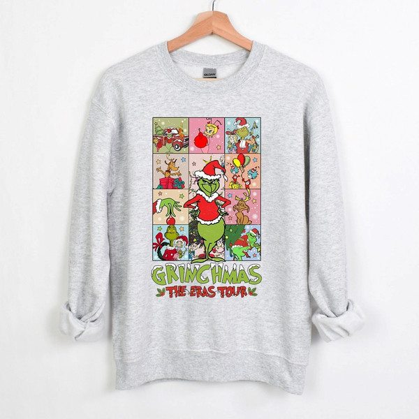 Grinchmas The Eras Tour Christmas Sweatshirt, The Grinch Christmas Sweatshirt, Funny Grinch Sweatshirt, Merry Christmas Sweatshirt.jpg