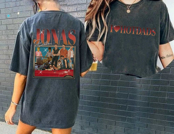 Jonas Brothers Vintage T-Shirt, Jonas Five Albums One Night Tour Shirt, Jonas Brothers 2023 Tour Shirt, Jonas 90's Tee, Comfort Colors Shirt 10.jpg