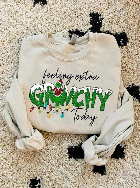 The Grinch Christmas Sweatshirt, Grinchmas Sweatshirt, Funny Grinch Sweatshirt, Feeling Extra Grinchy Today, Grinch Stole Christmas.jpg