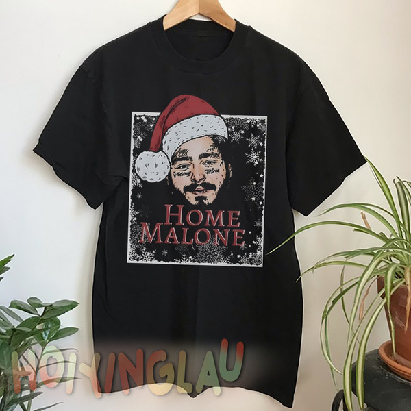 Home Malone Sweatshirt, Ugly Christmas Sweathirt, Funny Christmas Sweathirt, Home Alone Sweathirt, Christmas Gift Idea, Ghost Malone Shirt.jpg