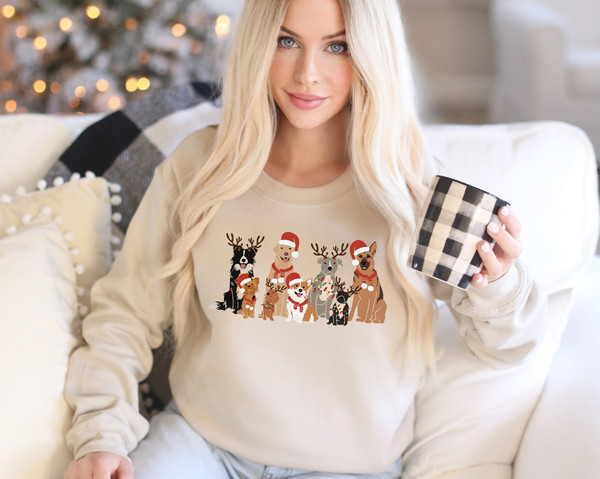 Christmas Dog Sweatshirt, Dog Owner Christmas Gift, Dog Christmas Sweatshirt, Christmas Sweater, Holiday Sweater, Christmas Shirt, Dog Gift.jpg