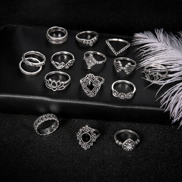 4vJy15Pcs-Lotus-Flower-Black-Rhinestone-Gothic-Aesthatic-Vintage-Antique-Silver-Color-Rings-Sets-for-Women-Men.jpg