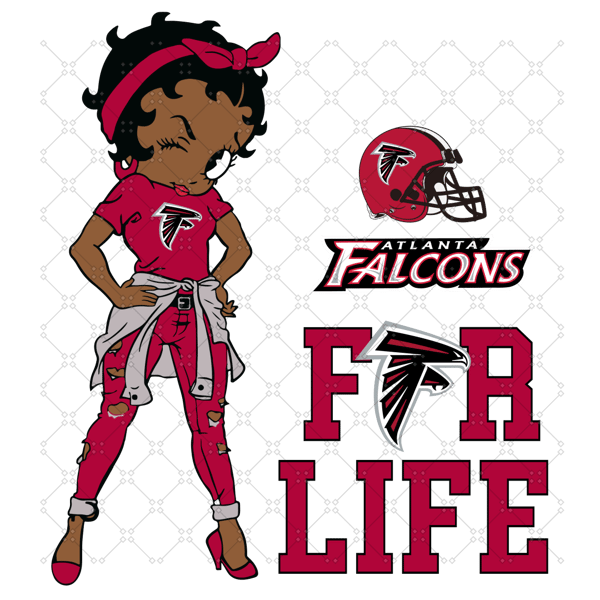 Betty Boop Atlanta Falcons Svg, Sport Svg, Betty B.png