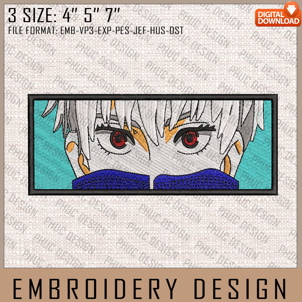Toge Embroidery Files, Jujutsu Kaisen, Anime Inspired Embroidery Design, Machine Embroidery Design.jpg