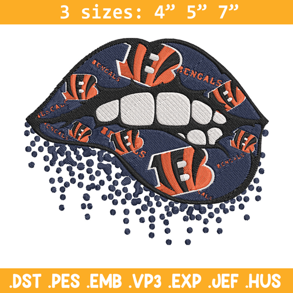 Cincinnati Bengals dripping lips embroidery design, Cincinnati Bengals embroidery, NFL embroidery, logo sport embroidery.jpg