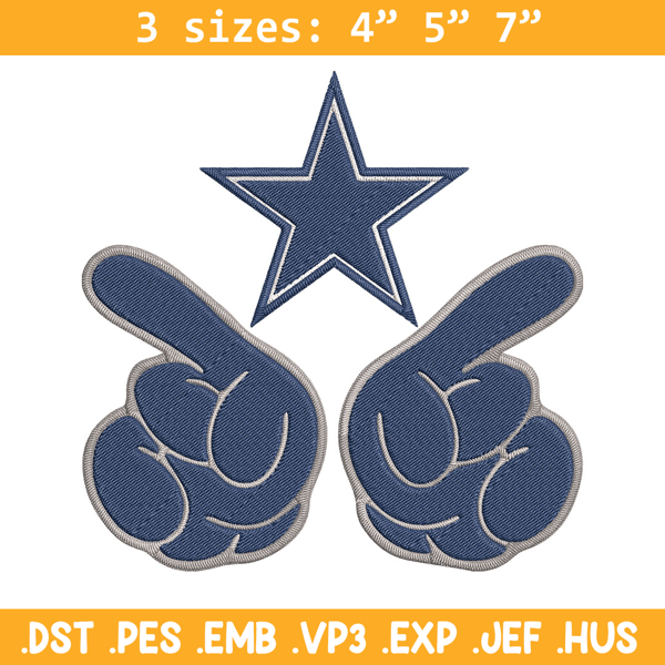Foam Finger Dallas Cowboys embroidery design, Dallas Cowboys embroidery, NFL embroidery, logo sport embroidery..jpg