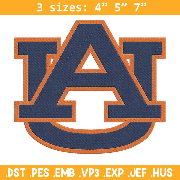 Auburn University logo embroidery design, NCAA embroidery, Sport embroidery,Logo sport embroidery,Embroidery design.jpg