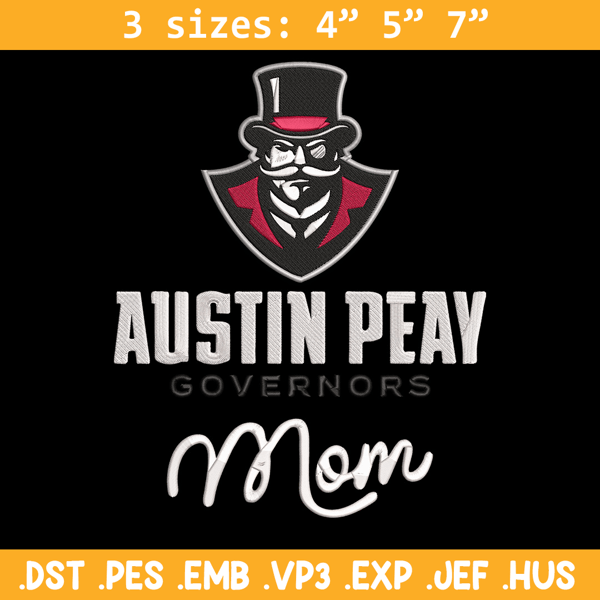 Austin Peay State logo embroidery design, NCAA embroidery, Sport embroidery, logo sport embroidery, Embroidery design..jpg