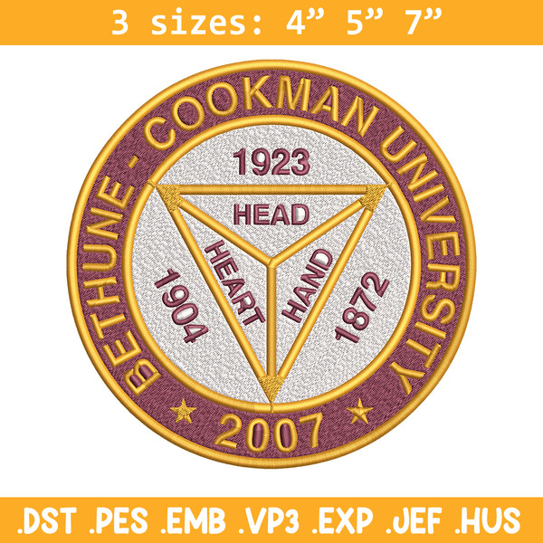 Bethune Cookman logo embroidery design, NCAA embroidery, Sport embroidery,Logo sport embroidery,Embroidery design.jpg