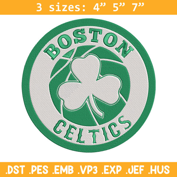 Boston Celtics logo embroidery design,NBA embroidery, Sport embroidery, Logo sport embroidery, Embroidery design.jpg