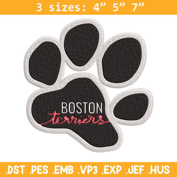 Boston Terrier logo embroidery design, NCAA embroidery,Sport embroidery, logo sport embroidery, Embroidery design.jpg