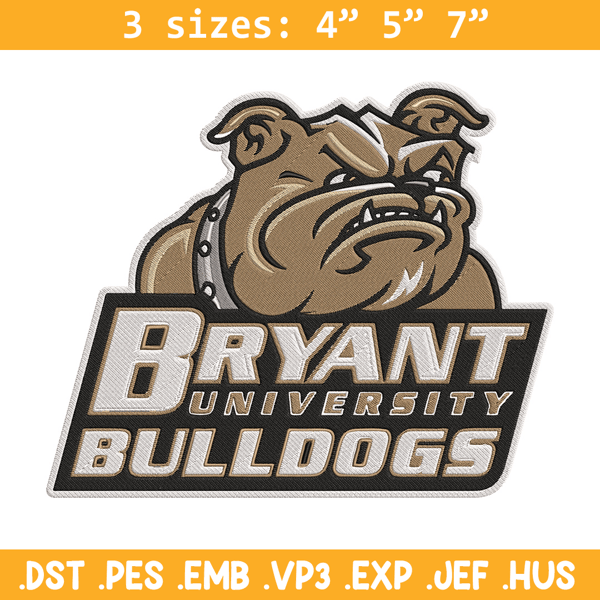 Bryant Bulldogs mascot embroidery design, NEC embroidery,Sport embroidery, logo sport embroidery, Embroidery design.jpg