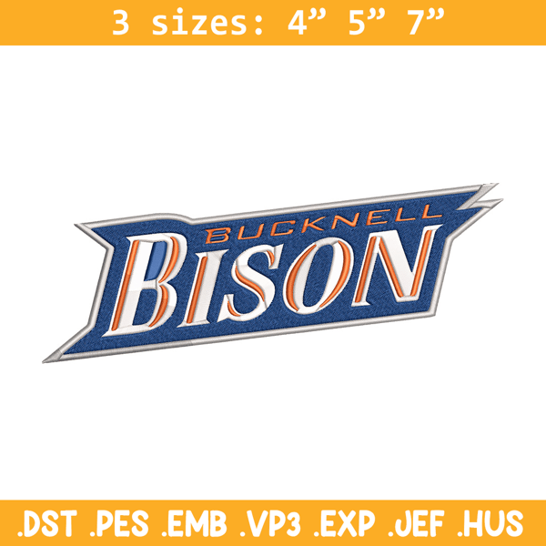 Bucknell Bison logo embroidery design, Sport embroidery, logo sport embroidery, Embroidery design,NCAA embroidery..jpg