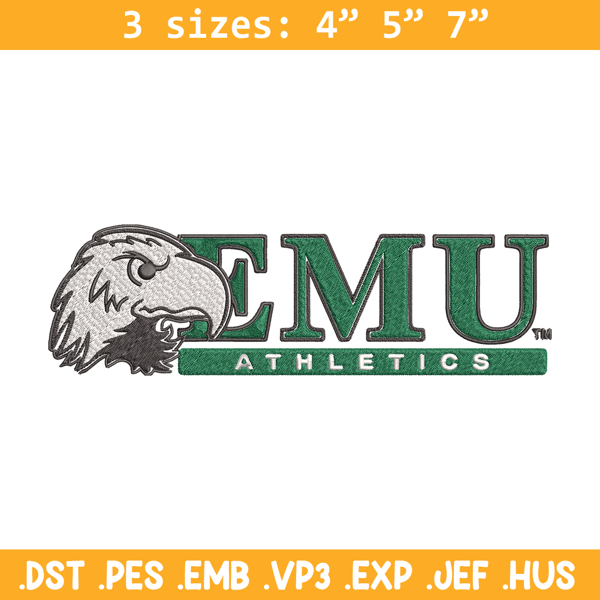 Eastern Michigan logo embroidery design, NCAA embroidery,Embroidery design,Logo sport embroidery, Sport embroidery.jpg