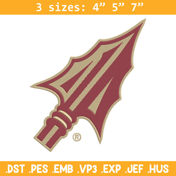 Florida State logo embroidery design, Sport embroidery, logo sport embroidery, Embroidery design, NCAA embroidery.jpg