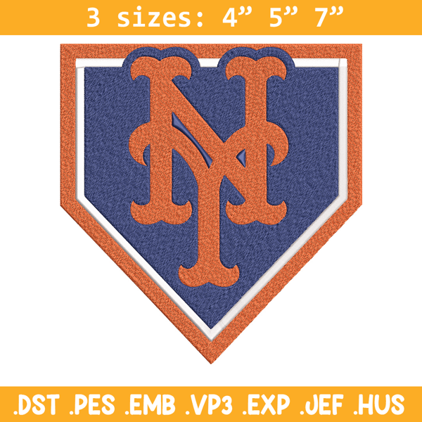 New York Mets logo embroidery design, MLB embroidery, Sport embroidery, logo sport embroidery, Embroidery design.jpg