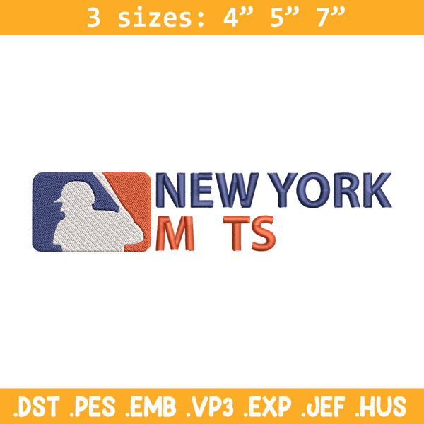 New York Mets logo embroidery design, MLB embroidery, Sport embroidery, logo sport embroidery,Embroidery design.jpg