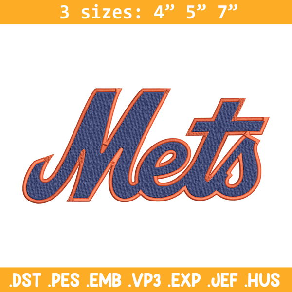 New York Mets logo embroidery design, NCAA embroidery, Sport embroidery,Logo sport embroidery,Embroidery design.jpg