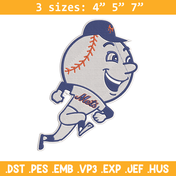 New York Mets mascot embroidery design, MLB embroidery, Sport embroidery,Logo sport embroidery,Embroidery design.jpg