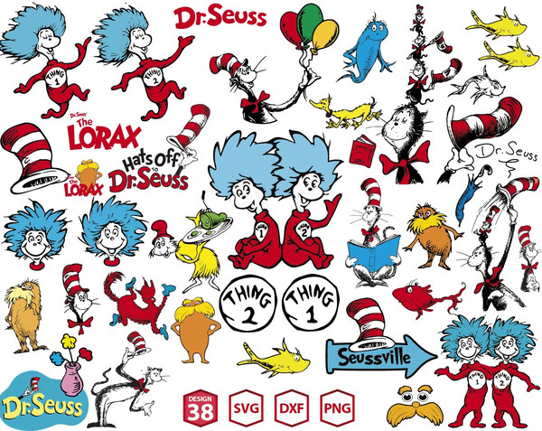 Dr Seuss Svg, Dr. Seuss Quotes Cat In The Hat Svg, Dr Seuss Svg Clipart