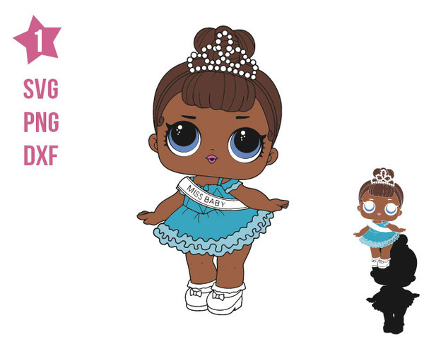 Miss Baby Surprise Lol SVG, LOL Surprise Doll, Lol, Cricut File, Silhouette, Print File