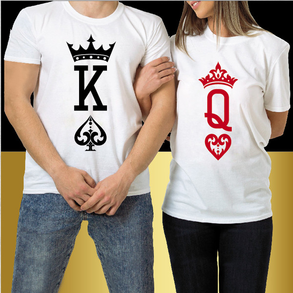 King and Queen SVG, Queen of Hearts Playing Cards Svg, King of Spades Cut files for Cricut Eps Dxf Png