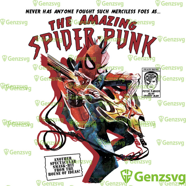 Amazing Spider-Punk TShirt, Spider-Punk Shirt, Get Never Has Anyone Fought Such Merc!less Foes, Spider Man Acr0ss TShirt.png