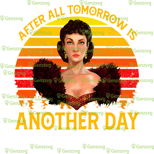 After All Tomorrow Is Another Day Vintage T-Shirt, Sca!rlett O'Hara Tshirt, Gone With The Wind Movie Shirt.png