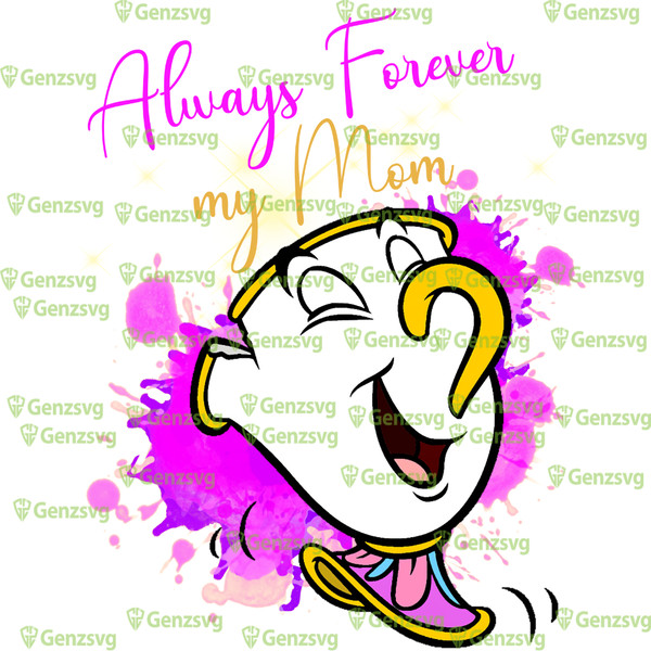 Chip Always Forever My Mom Tshirt, Mrs P#otts And Chip Matching Mother’s Day Tshirt.png