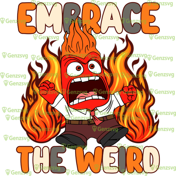 Embrace The Weird Angry In#side Out TShirt, Embrace The Weird Meme TShirt, Angry Funny In#side Out Shirt.png