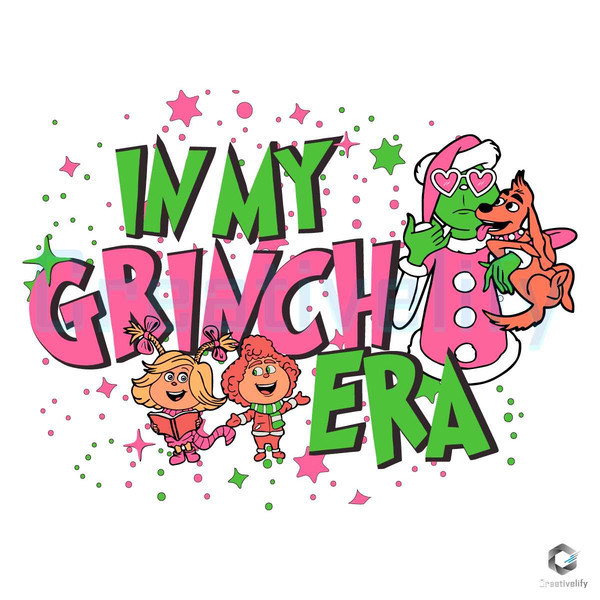 In Pink Grinch Era SVG Christmas Party File Design.jpg
