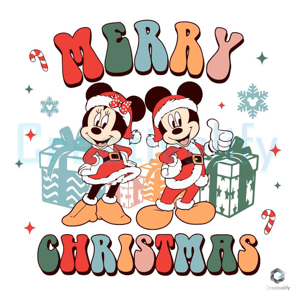 Mickey And Minnie Santa SVG Merry Disney Christmas File.jpg