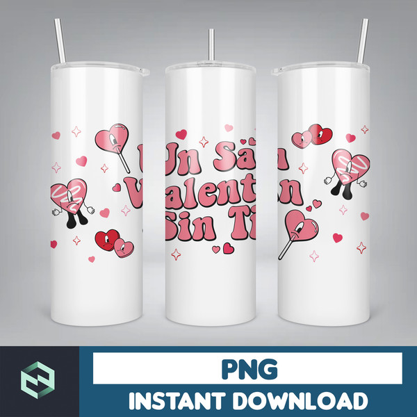 Valentine Bad Bunny Libbey Cup Png, Benito is my Valentine 20 oz Beer Glass Can Wrap, Bad Bunny Sad Heart Kisses Png Beer Glass (7).jpg