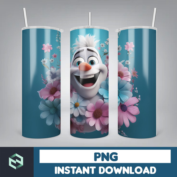 3D All Styles Cartoon 20oz Skinny Tumbler Design, 3D Floral Movie Tumbler, Cartoon Tumbler Design PNG (35).jpg